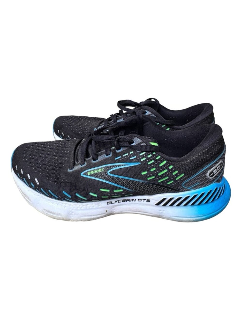 Brooks Sneakers Mens 10 D Glycerin GTS 20 1103831D006 Black Running Shoes